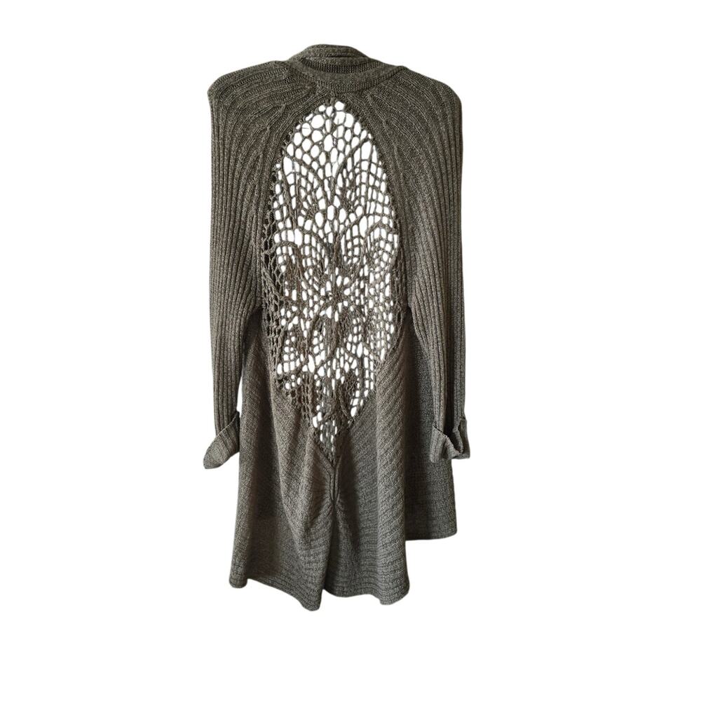 Fever Women's Long Sleeve Soft Knit Olive Sweater Cover Size XL - Picture 2 of 5